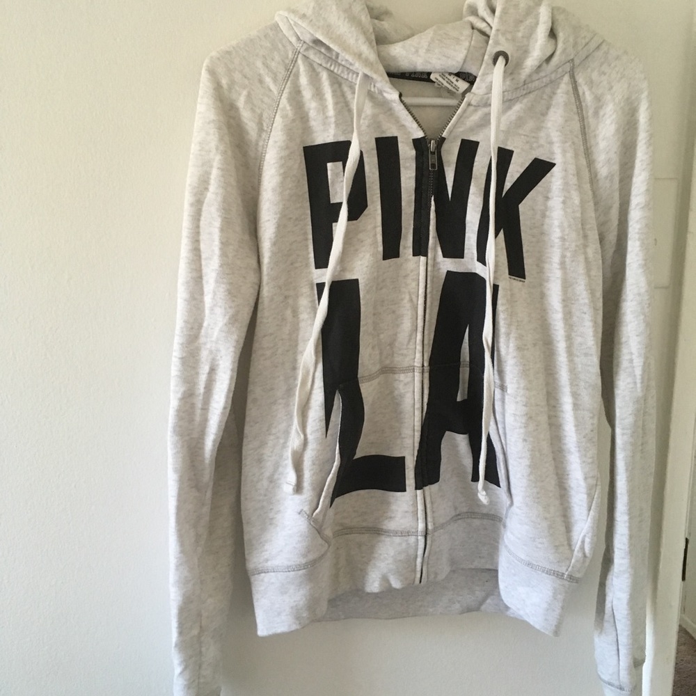 PINK la palm tree hoodie